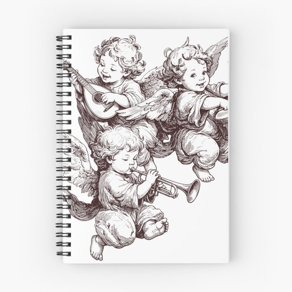 Item preview, The Angelic Orchestra - Vintage Style Cherubs designed and sold by StickerBuild07 .