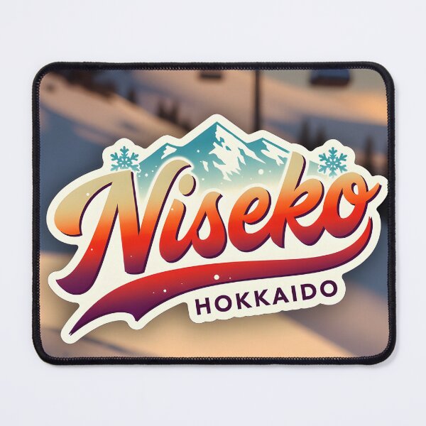 Item preview, Niseko Hokkaido Retro Ski Sticker Design - Vintage Mountain Logo designed and sold by tokyojeff.
