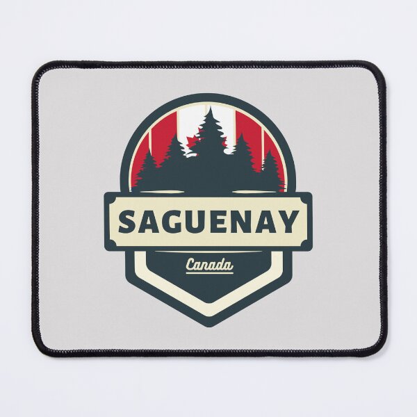 Item preview, Saguenay Canada | Retro Vintage Travel Badge designed and sold by World Designs.