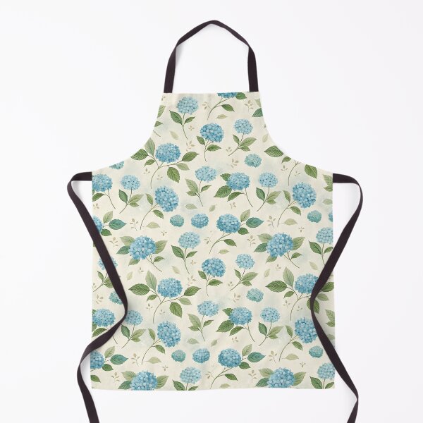 Item preview, Seamless Blue Hydrangea Floral Botanical Pattern with Green Leaves on Soft Vintage Background designed and sold by AntAntXD.