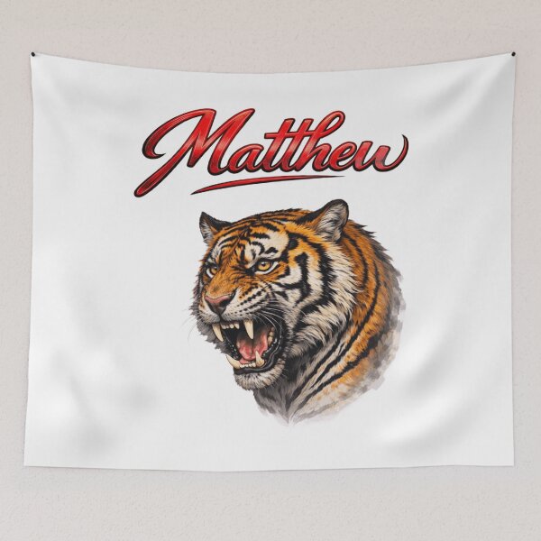 Item preview, Matthew Tiger Zodiac — Power and Courage of the Chinese Tiger designed and sold by AlexLineArt.