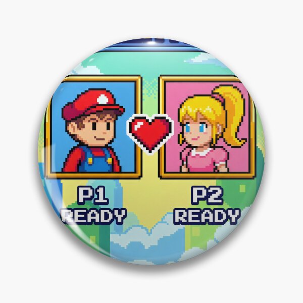 Item preview, Select Your Valentine Retro Game – Player 1 Player 2 Pixel Art Couple Gaming Gift Design designed and sold by Luminari Creations.