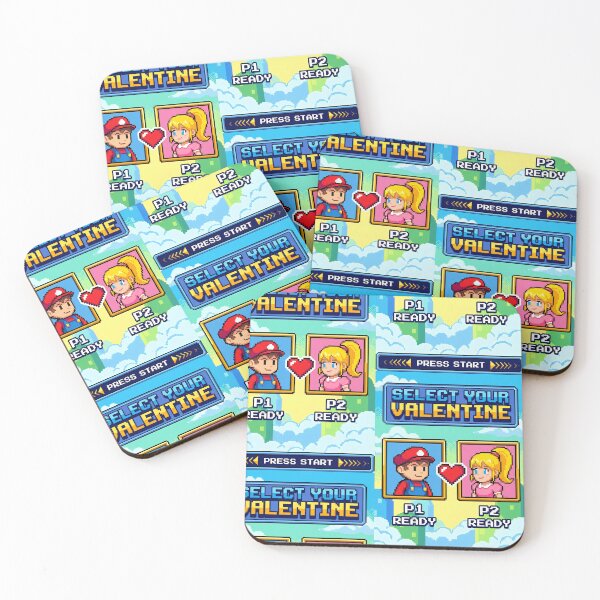 Item preview, Select Your Valentine Retro Game – Player 1 Player 2 Pixel Art Couple Gaming Gift Design designed and sold by Luminari Creations.