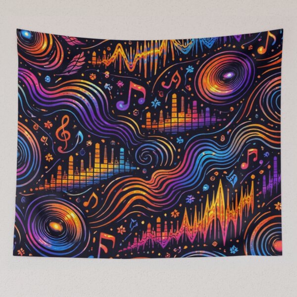 Item preview, Abstract Sound Energy Pattern designed and sold by Bellassi.