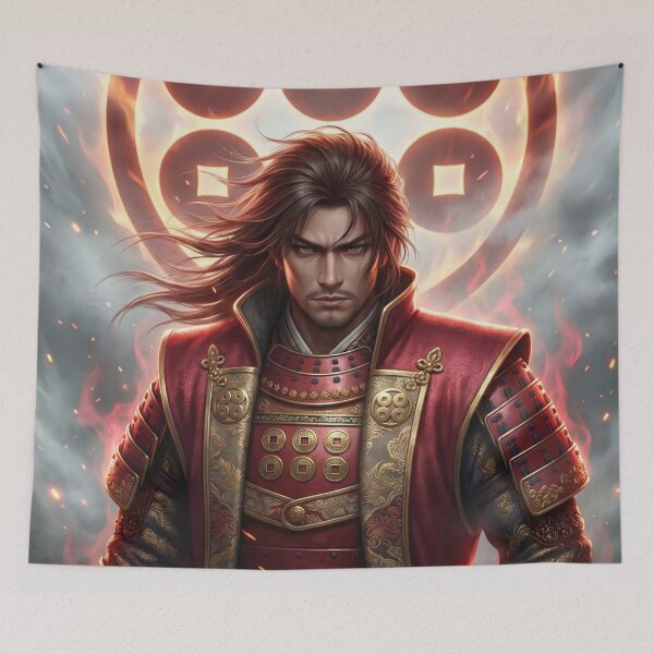 Item preview, Sanada Yukimura – Crimson Warrior of the Rokumonsen (Mori no Akari Series) designed and sold by Mori-no-Akari.