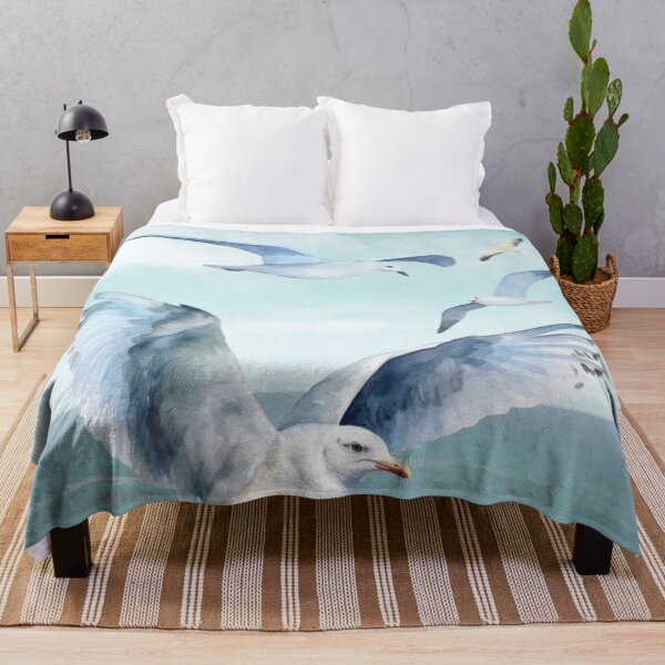 Item preview, Seagull Family Flying Over the Sea designed and sold by bettypure.