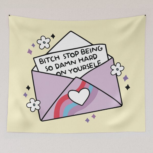 Item preview, Bitch stop being so damn hard on yourself designed and sold by BrownHorse90s.