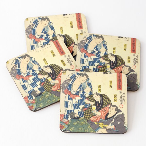 Item preview, Famous Sumo Rikishis of Edo Japan – Ukiyo-e Portrait Print designed and sold by Ukiyoe Spirit.