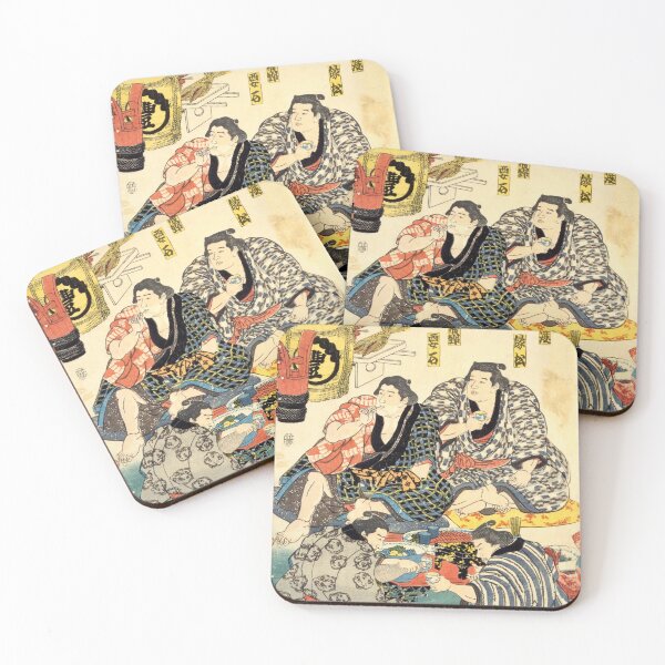 Item preview, Famous Sumo Rikishis of Edo Japan – Ukiyo-e Portrait Print designed and sold by Ukiyoe Spirit.