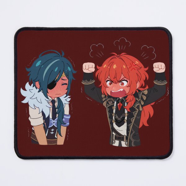 Item preview, Diluc and Kaeya are arguing designed and sold by Foxxxxsss.