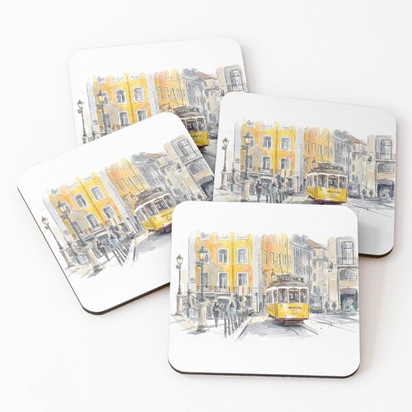 Item preview, Golden Tram Through the Heart of Lisbon designed and sold by clausbjoern.