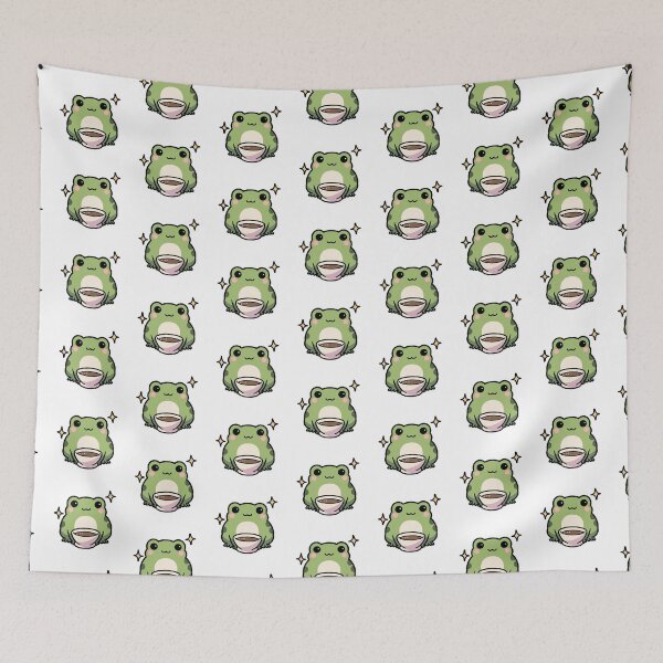 Item preview, Cute Frog Drinking Coffee designed and sold by SoADesigns.