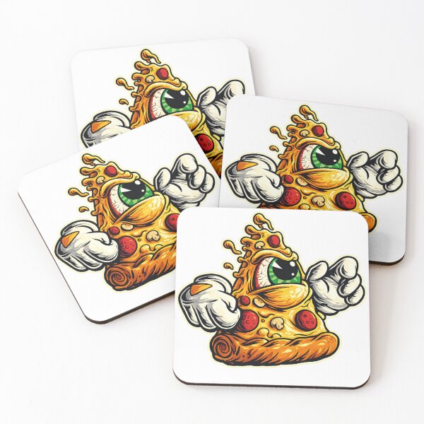 Item preview, Funny Pizza Character Illustration designed and sold by Motiva100.