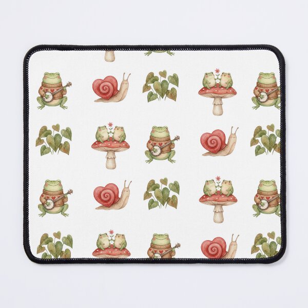 Item preview, Cute Cottagecore Frog and Snail Watercolor Illustration Set designed and sold by NonditStudio.