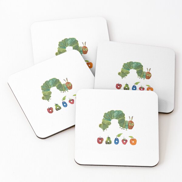 Item preview, Hungry Green Caterpillar and Fruits | Colorful Collage Style Nature designed and sold by Colorful-Garden.