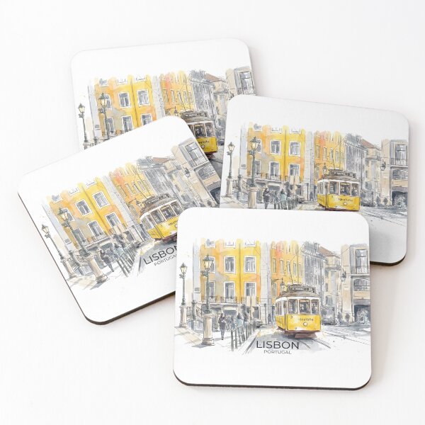 Item preview, Golden Tram Through the Heart of Lisbon with text designed and sold by clausbjoern.