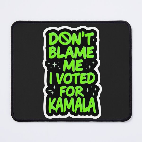 Item preview, Don't Blame Me I Voted For Kamala Political Humor - Bold Pink Aesthetic Quote Art designed and sold by Wonder Pixel Studio.