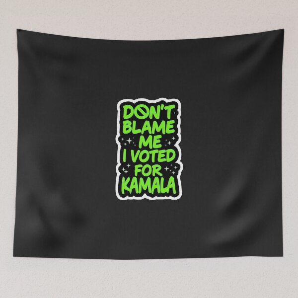 Item preview, Don't Blame Me I Voted For Kamala Political Humor - Bold Pink Aesthetic Quote Art designed and sold by Wonder Pixel Studio.