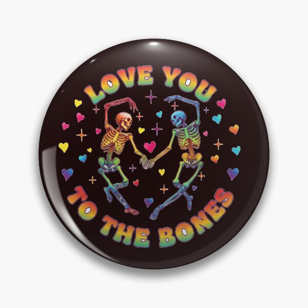 Item preview, Love You To The Bones - Rainbow Skeleton Couple Valentine's Day designed and sold by zbigniewcz.