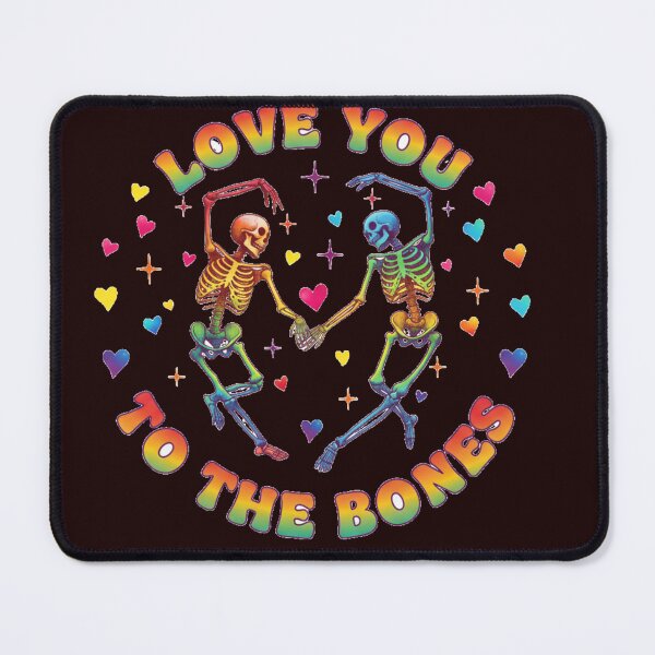 Item preview, Love You To The Bones - Rainbow Skeleton Couple Valentine's Day designed and sold by zbigniewcz.