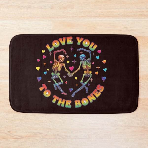 Item preview, Love You To The Bones - Rainbow Skeleton Couple Valentine's Day designed and sold by zbigniewcz.