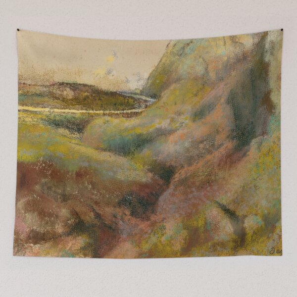 Item preview, Paysage by Edgar Degas: Impressionist Landscape Fine Art Print designed and sold by artofuniverse.
