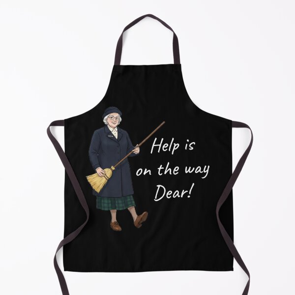 Item preview, Hold On Help Is On The Way Dear Grammy With Vintage Cleaning Broom designed and sold by Nubrixa-Studio.