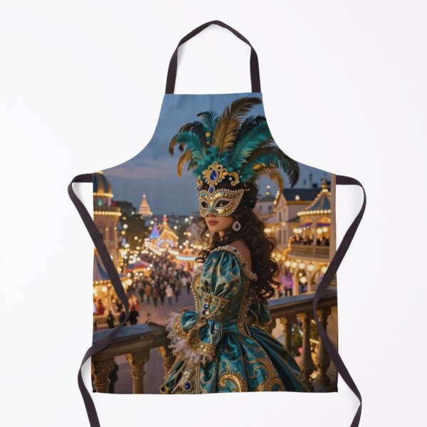 Item preview, Queen of Carnival – Elegant Masquerade Mask Art designed and sold by Linda Roisum.