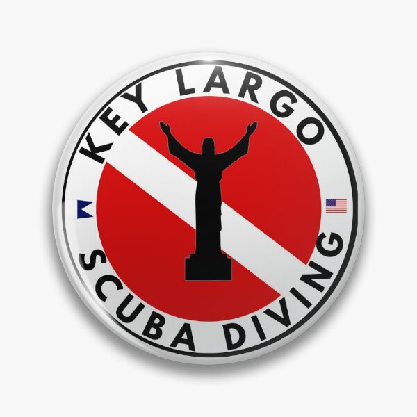 Item preview, Key Largo Scuba Diving logo design | Diver Flag Emblem designed and sold by Peycer.