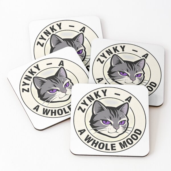 Item preview, A bold circular cat design with confident attitude and calm dominance designed and sold by Zynky.