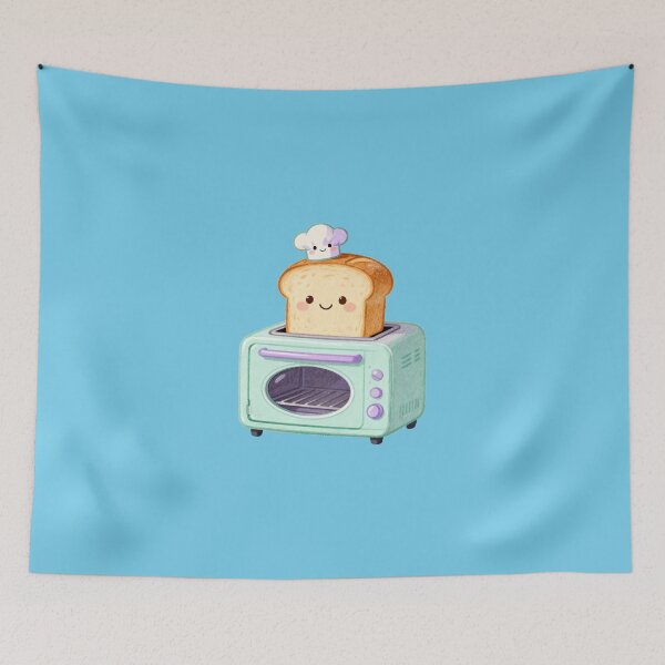 Item preview, Cute Kawaii Toast with Chef Hat and Toaster designed and sold by Indraokta22.