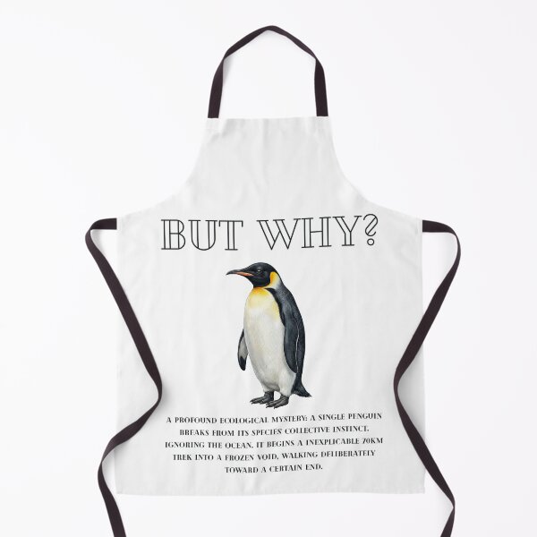 Item preview, "BUT WHY?" - The Existential Penguin's Journey into the Void designed and sold by PanGieroj.