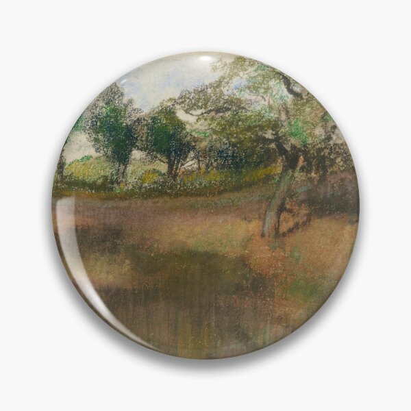 Item preview, Ploughed Field Bordered By Trees by Edgar Degas: Quiet Rural Landscape designed and sold by artofuniverse.