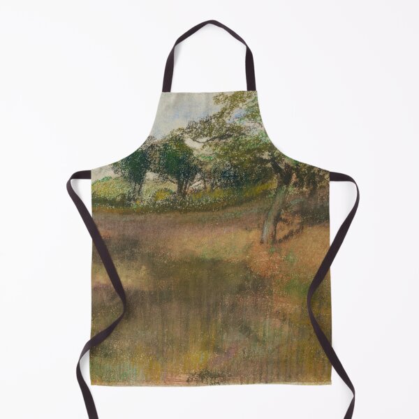 Item preview, Ploughed Field Bordered By Trees by Edgar Degas: Quiet Rural Landscape designed and sold by artofuniverse.