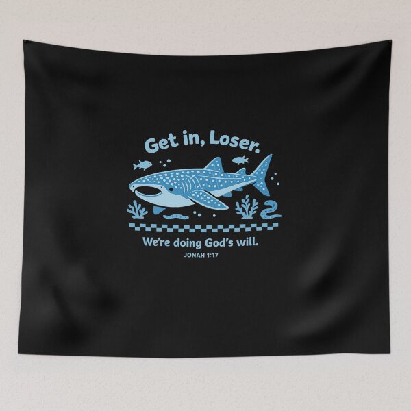 Item preview, Get in, Loser. We’re Doing God’s Will | Jonah 1:17 Whale Shark Shirt designed and sold by DailyDrivesct.