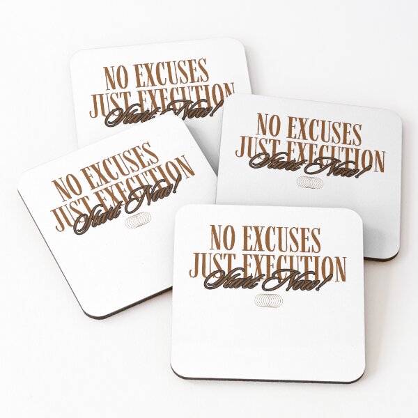 Item preview, No Excuses Just results Start Now  Funny GR designed and sold by BuiltDifferent Mindset.