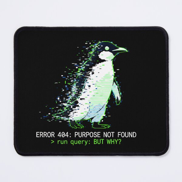 Item preview, But Why? - Nihilist Penguin Glitch Art designed and sold by MHD.