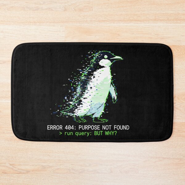 Item preview, But Why? - Nihilist Penguin Glitch Art designed and sold by MHD.