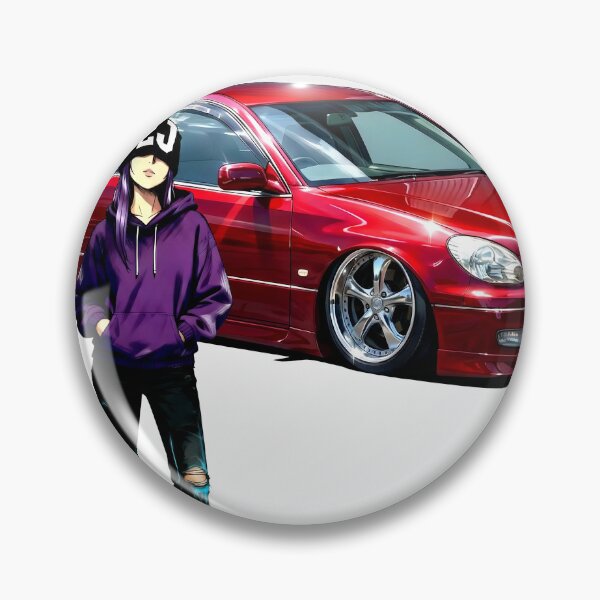 Item preview, JZS161 Aristo 2JZ Girl | Red VIP Lexus GS JDM Drift Art designed and sold by AKIHABARAMOTORS.