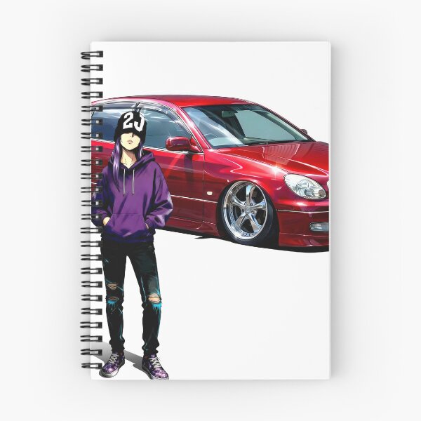 Item preview, JZS161 Aristo 2JZ Girl | Red VIP Lexus GS JDM Drift Art designed and sold by AKIHABARAMOTORS.