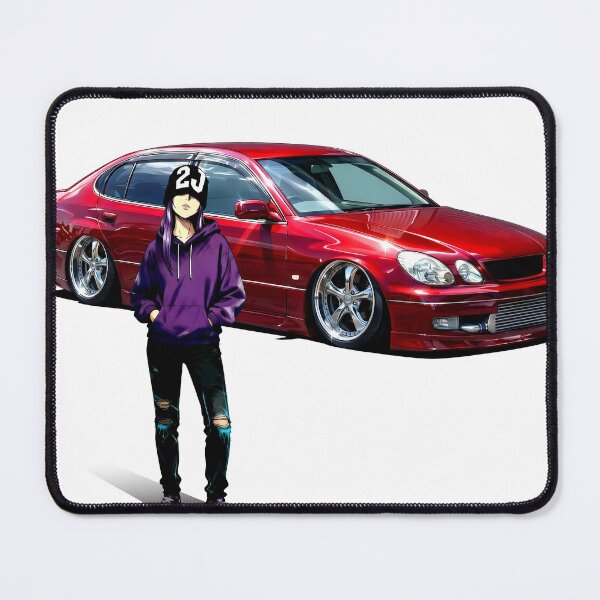 Item preview, JZS161 Aristo 2JZ Girl | Red VIP Lexus GS JDM Drift Art designed and sold by AKIHABARAMOTORS.