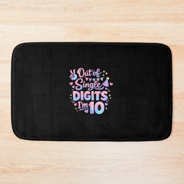 Item preview, Out of Single Digits I’m 10 ? | Cute 10th Birthday Shirt | Pastel Kids Birthday Tee designed and sold by DailyDrivesct.