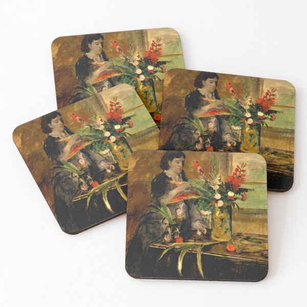 Item preview, Portrait of Estelle Musson Degas by Edgar Degas: Impressionist floral poster designed and sold by artofuniverse.