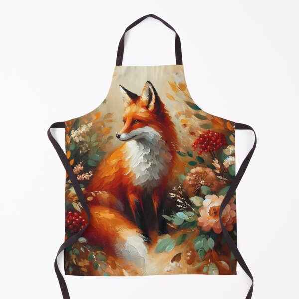 Artikelvorschau, Herbstfuchs im Blumenwald entworfen und verkauft von Chic_Clip_Craft.
