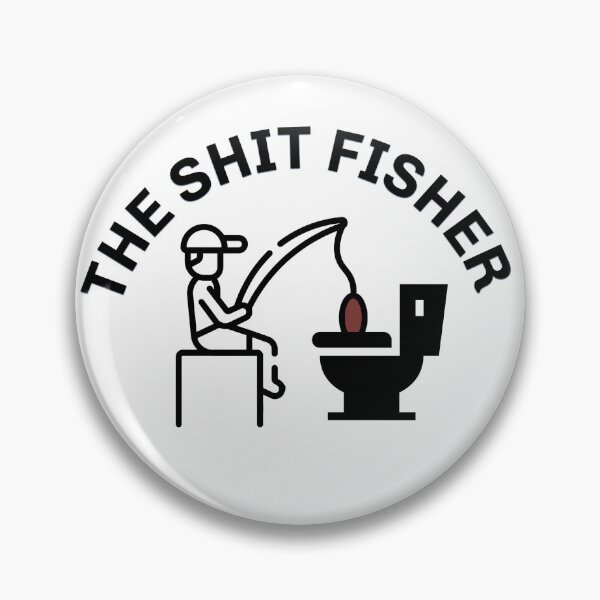 Artikelvorschau, Das T-Shirt „The Shit Fisher“, inspiriert von Trailer Park Boys und Toilettenhumor entworfen und verkauft von The Bizarre Archive.