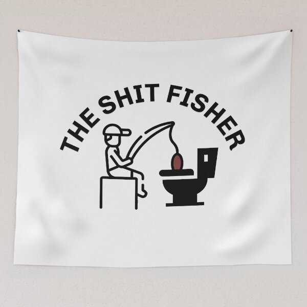 Item preview, The Shit Fisher, Trailer Park Boys Inspired Toilet Humor Tee designed and sold by The Bizarre Archive.