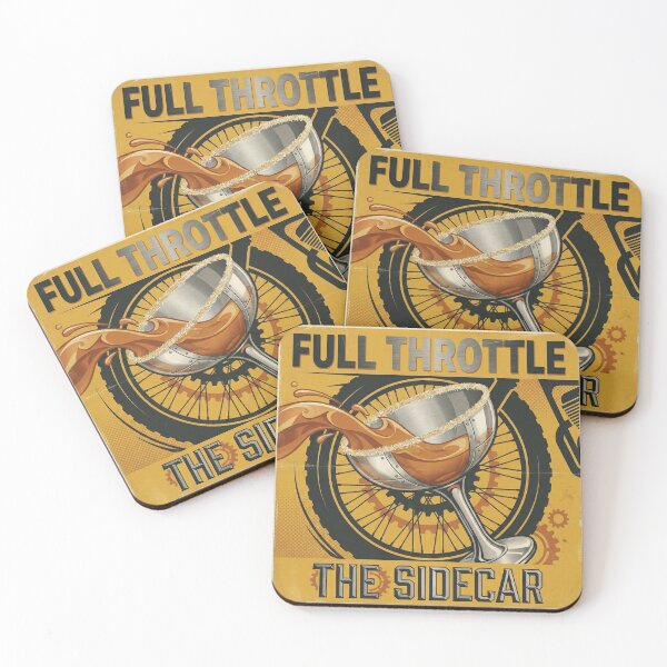 Item preview, Full Throttle Sidecar Cocktail – Industrial Motorcycle Bar Art designed and sold by Cozy-Old-Pub.
