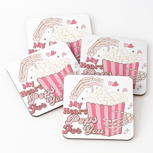 Item preview, My Heart Pops For You - Cute Skeleton Popcorn Valentine Pun designed and sold by yahya arboun.
