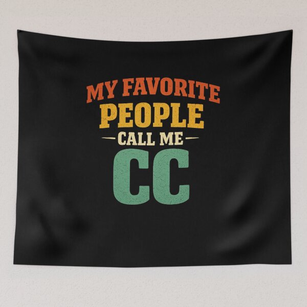 Item preview, My Favorite People Call Me CC Tank Top | Retro Grandparent Shirt | Funny Caregiver Gift | Vintage Typography designed and sold by DailyDrivesct.