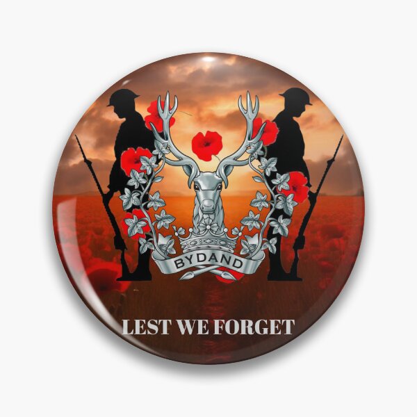 Item preview, Gordon Highlanders Remembrance Lest we Forget designed and sold by Bootneckstore.
